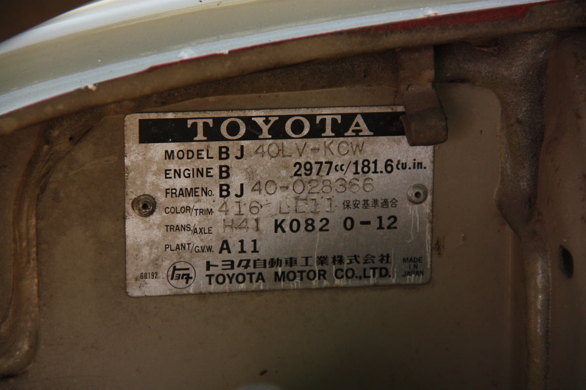 Toyota BJ40 3.0l Diesel 1979 / 36.900€